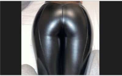 The girl with the leather jacket